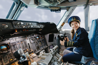 Cockpit Boeing 747 Jumbo Jet