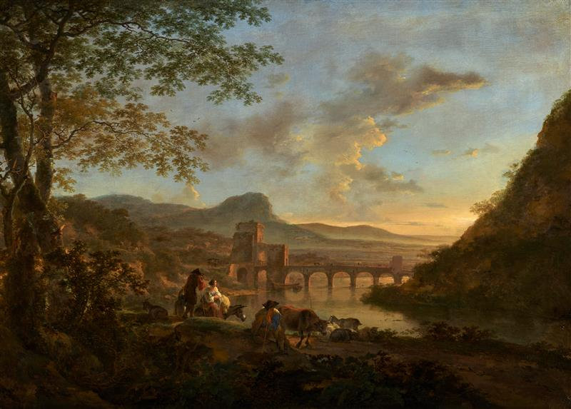 Italiaans Landschap Met De Ponte Molle Museum nl 